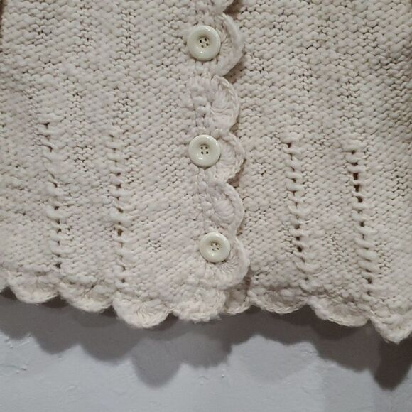 Mira Flores 100% Wool Cream Sweater Made in Peru Size M - Picture 3 of 13